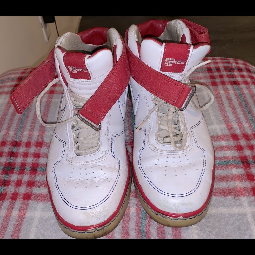 Nike Air Force 25 Basketball Og White Red Max